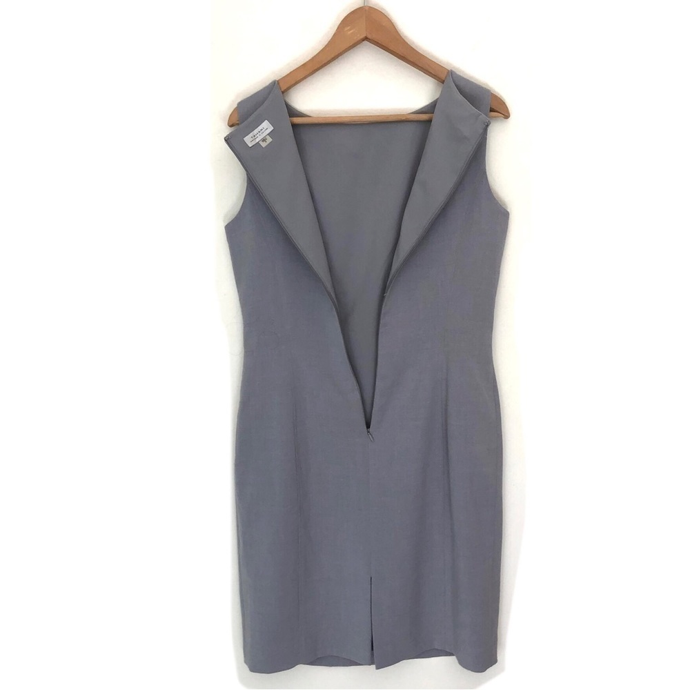 Tahari Gray Sleeveless Sheath Dress - Picture 14 of 15